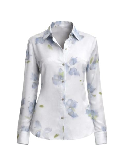 floral-print shirt