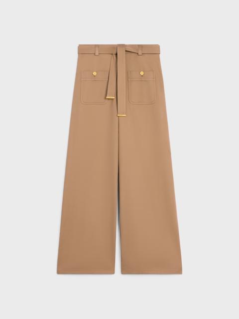 taillat pants in cotton twill