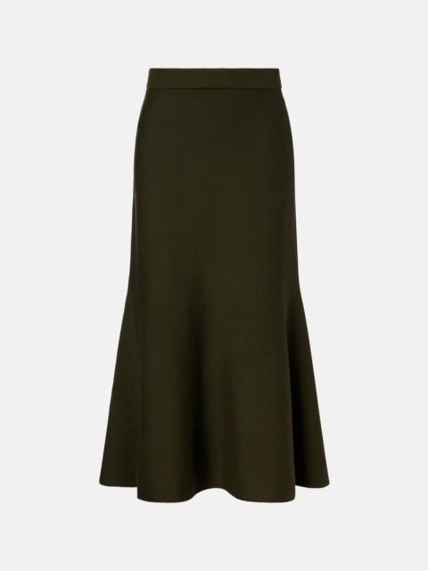 Layne wool midi skirt