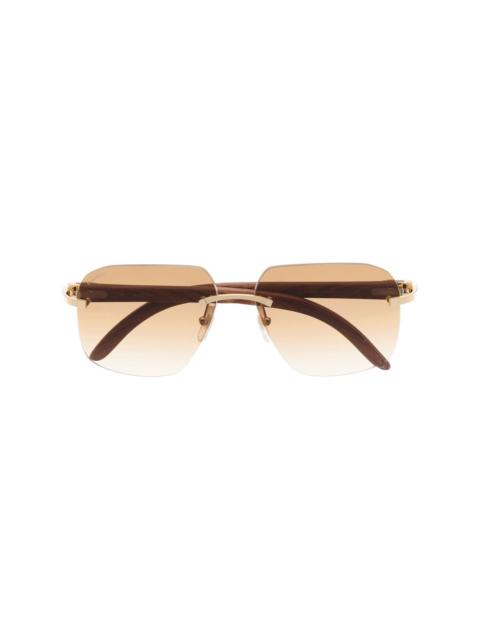 tinted square-frame sunglasses