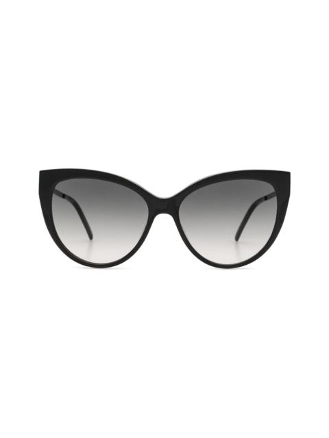 Saint Laurent Sl M48s_a Linea Monogram 002 Black Smoke Sunglasses