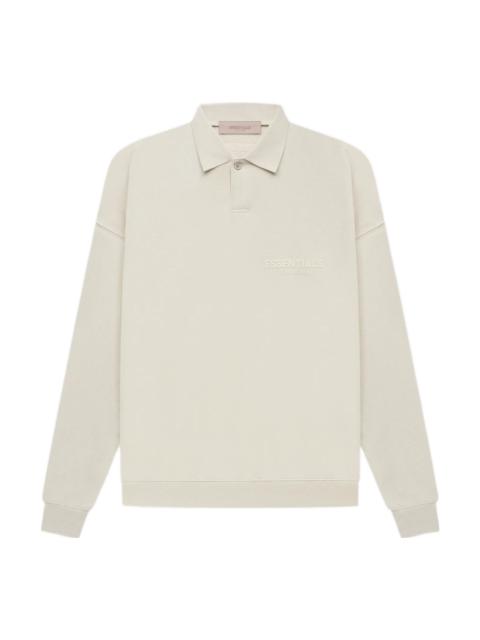 Fear of God Essentials SS22 Long Sleeve Polo Shirt 'Wheat' FOG-SS22-181