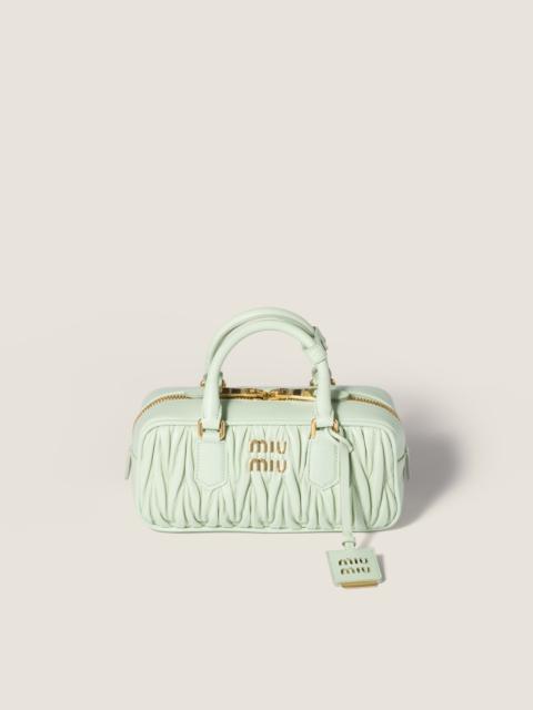 Arcadie matelassé nappa leather bag