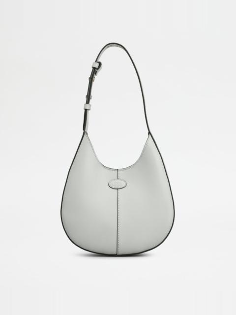 TOD'S DI BAG HOBO IN LEATHER MINI - GREY