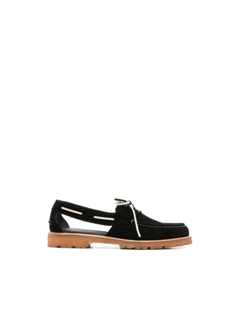 cut-out boat shoes