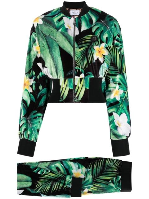 Hawaii-print tracksuit set
