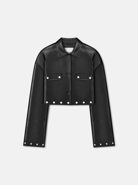 Studded Okobor™ Alt-Leather Shirt