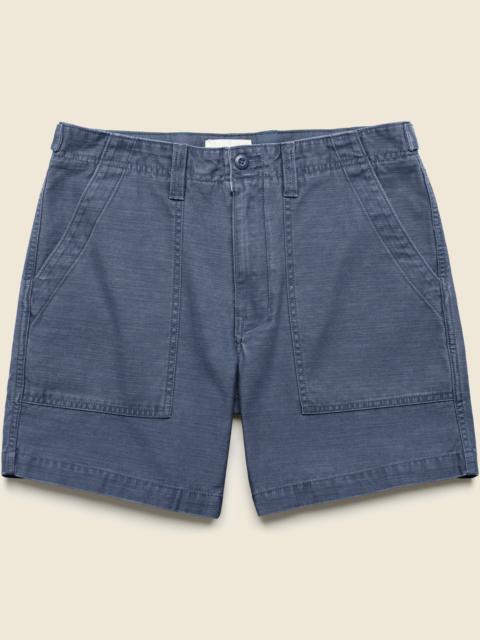 7" Surplus Shorts - Dark Navy Sateen