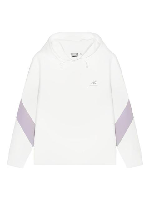 (WMNS) New Balance Sportswear Hoodie 'White Purple' 5CC39342-IV