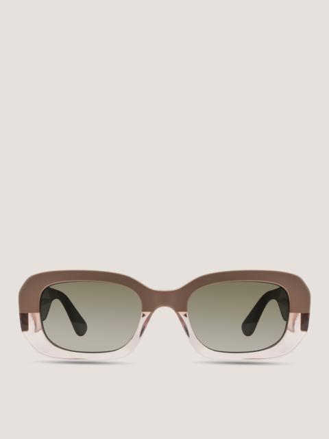 TWO-TONE RECTANGULAR SUNGLASSES