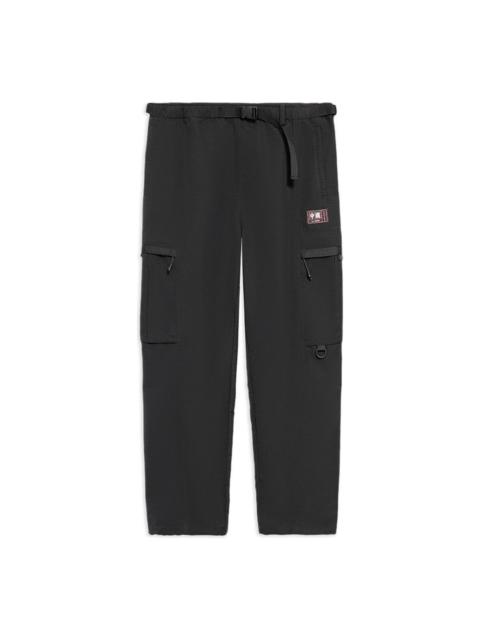 Li-Ning Label Logo Cargo Pants 'Black' AKXS805-2