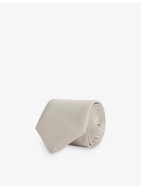 Ceremony textured silk tie