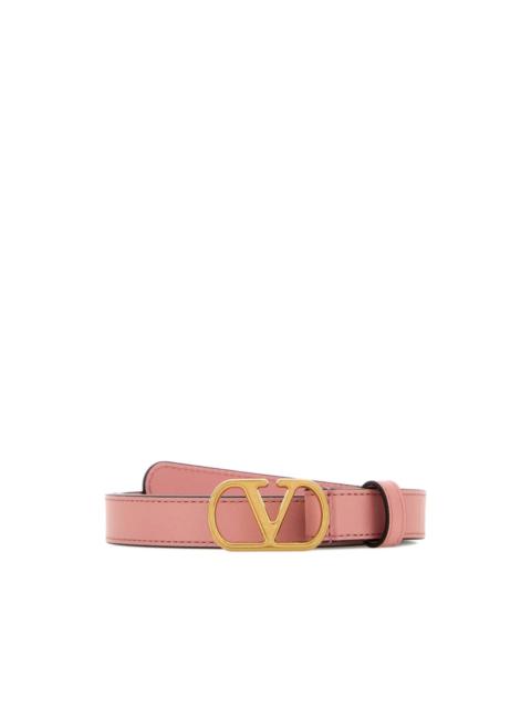 VLogo leather belt