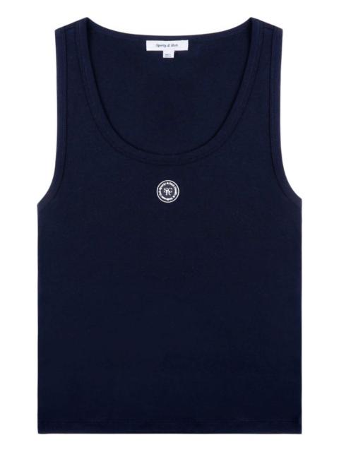 Baby logo-patch rib tank