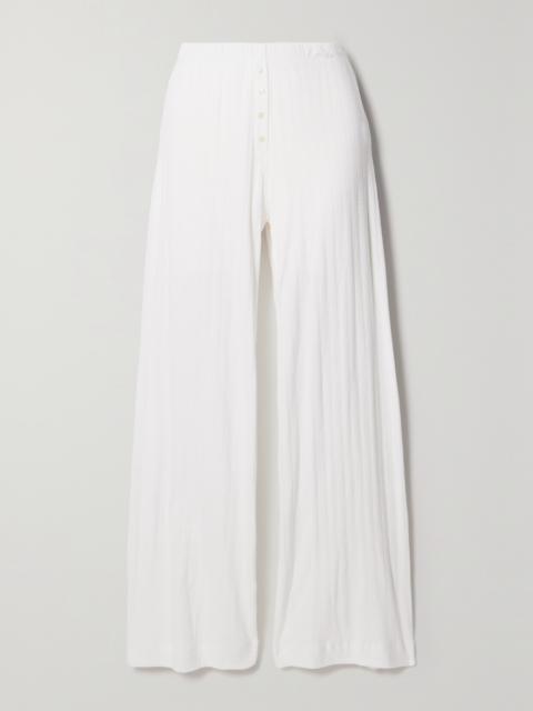 Boxer Pointelle-knit Cotton Pants