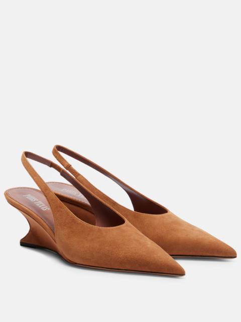 Nina 50 suede wedges