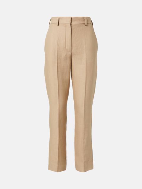 Neo Derk linen crêpe straight pants