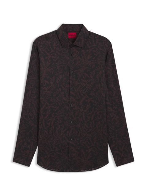 SLIM-FIT SHIRT WITH ALL-OVER PRINT