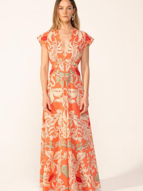 Long Dress Noreen - Orange Ritual