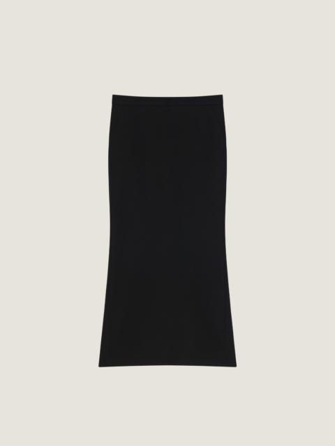 MID-LENGTH KICK BACK SKIRT IN CADY