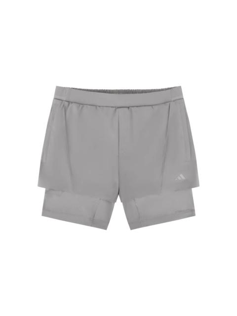 D4T TRAINING 2IN1 SHORTS DOVE GREY