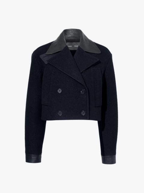 Reyes Jacket in Boiled Wool Jersey