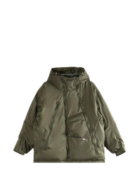 x Nanga hooded zip-up jacket