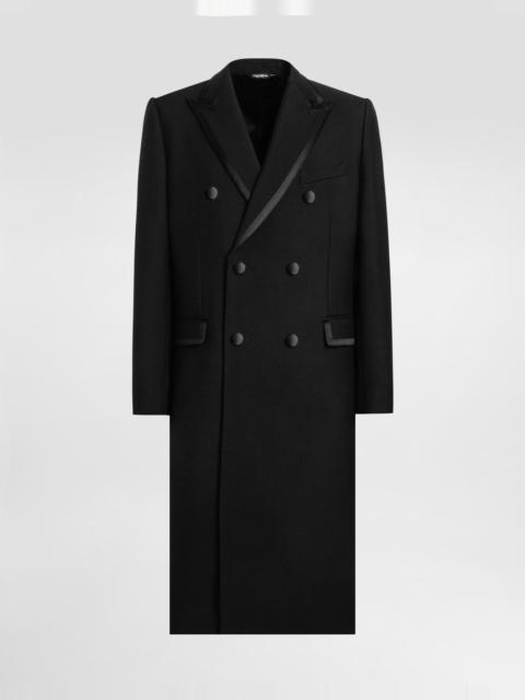 Double-breastedwool coat