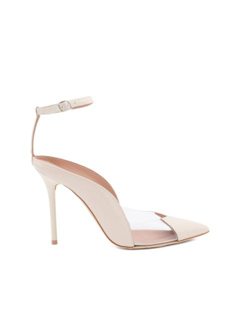 100mm Malia ankle-strap pumps