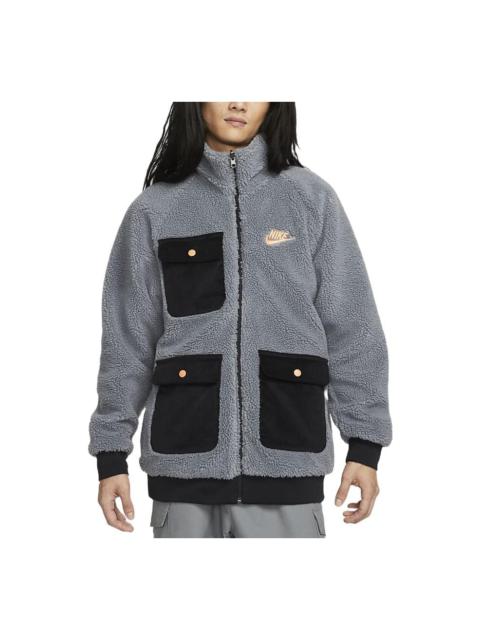 Nike Sportswear Full-Zip Reversible Jacket 'Grey' DZ4713-065