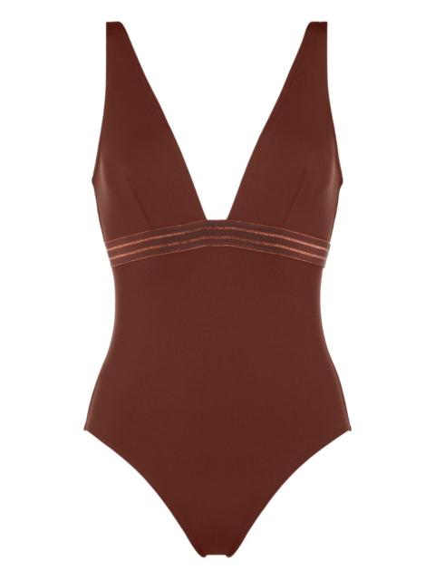 Sillage plunge-neck swimsuit