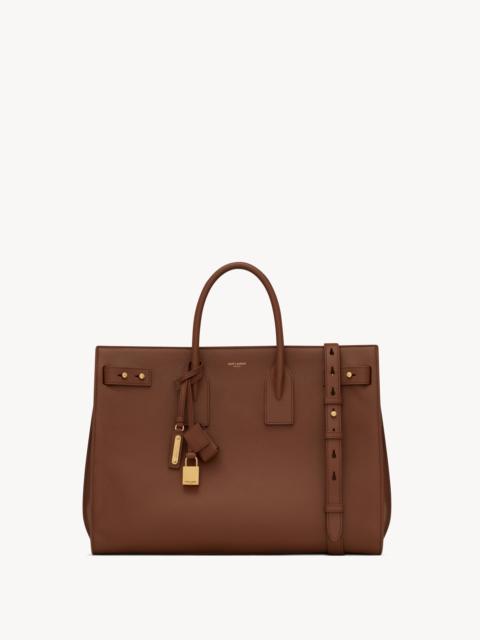 SAC DE JOUR THIN LARGE BAG IN GRAINED LEATHER
