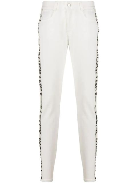 logo tape skinny jeans