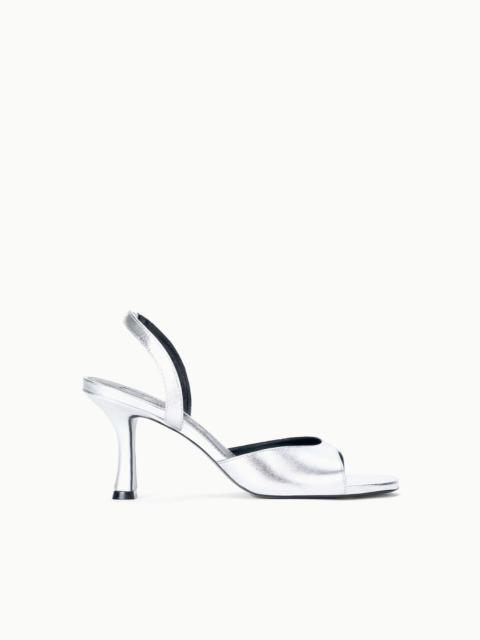 STAUD BRIGITTE HEEL SILVER