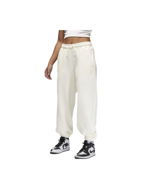 (WMNS) Air Jordan Flight Fleece Trousers 'White' FB5114-133