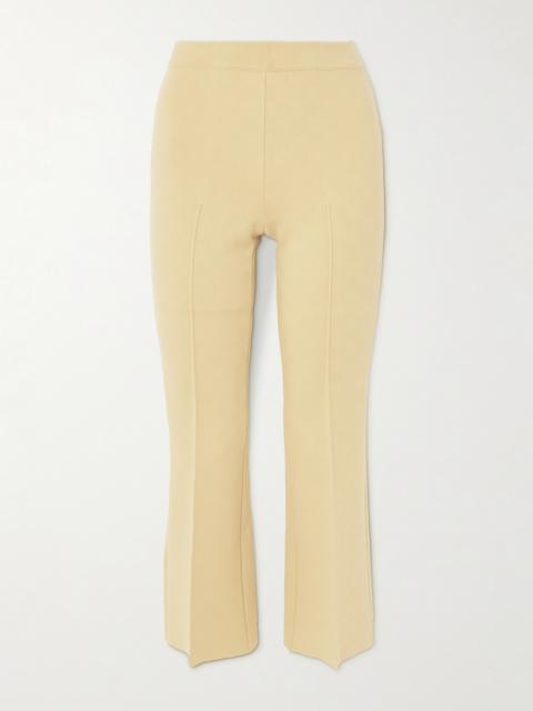 Cropped Cotton-blend Slim-leg Pants