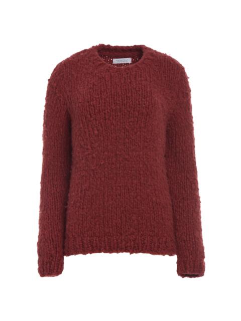 Lawrence Knit Sweater in Burnt Sienna Welfat Cashmere