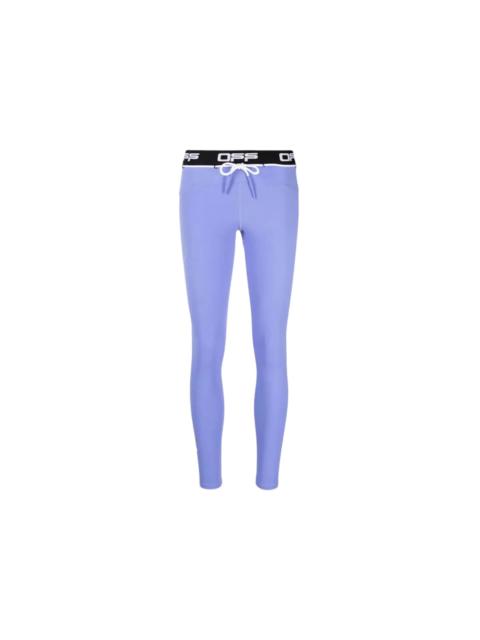 OFF-WHITE Active Logo Leggings Purple