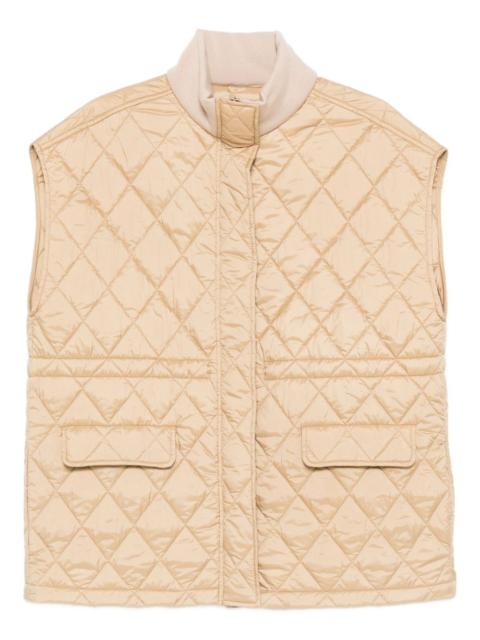 quilted-pattern gilet