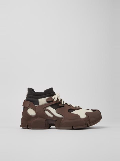 White-Gray Caged Sneakers