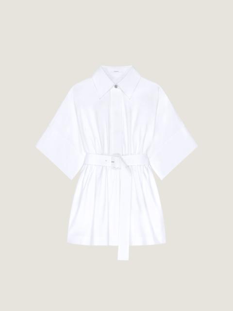 MINI SHIRT DRESS IN POPLIN