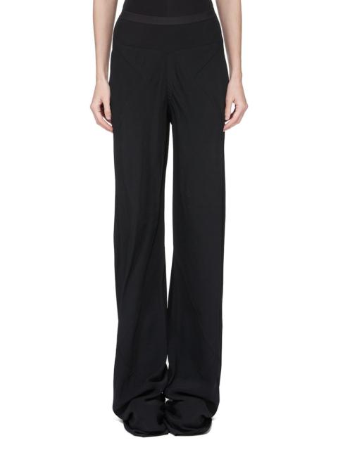 high-rise wide leg trousers