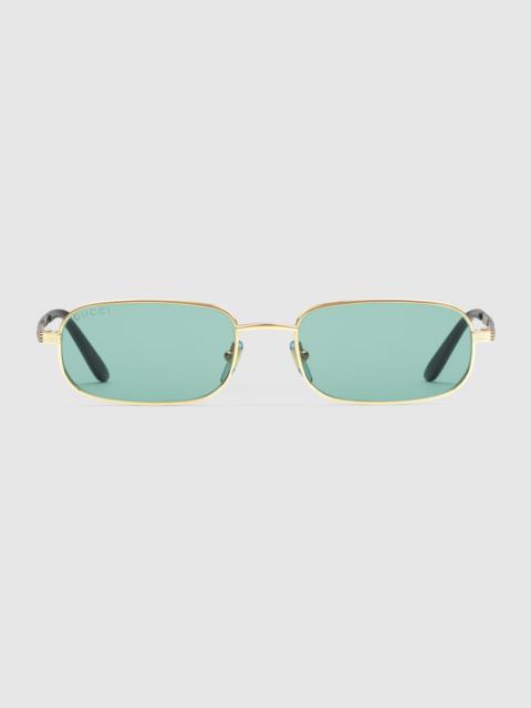 Rectangular frame sunglasses