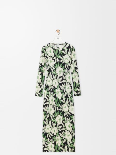 Dress in silk and cotton