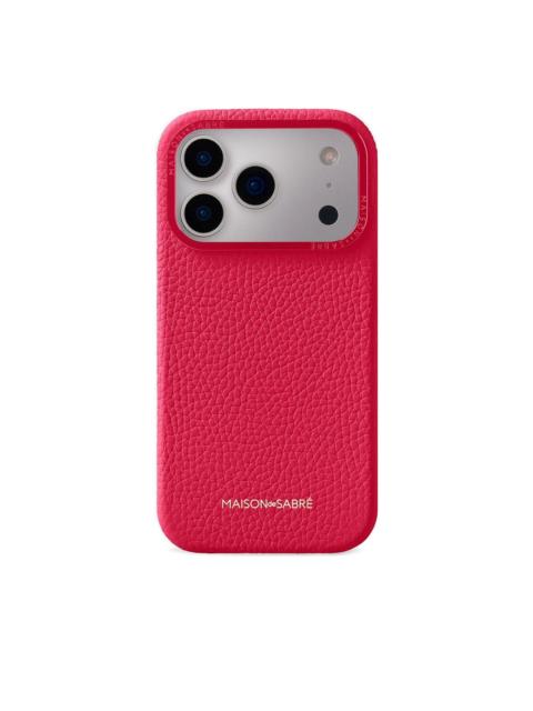 iPhone 17 leather camera guard phone case