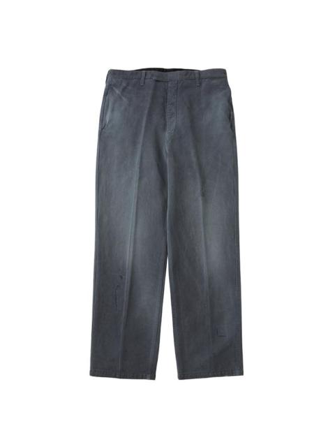 WIDE SLACKS DMGD NAVY