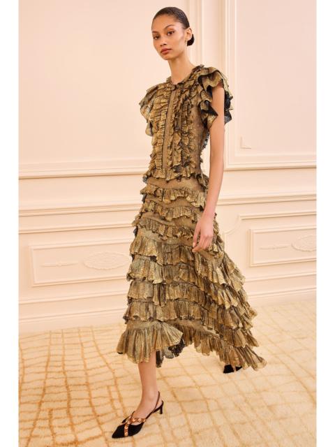 Ondine Ruffle Midi Dress