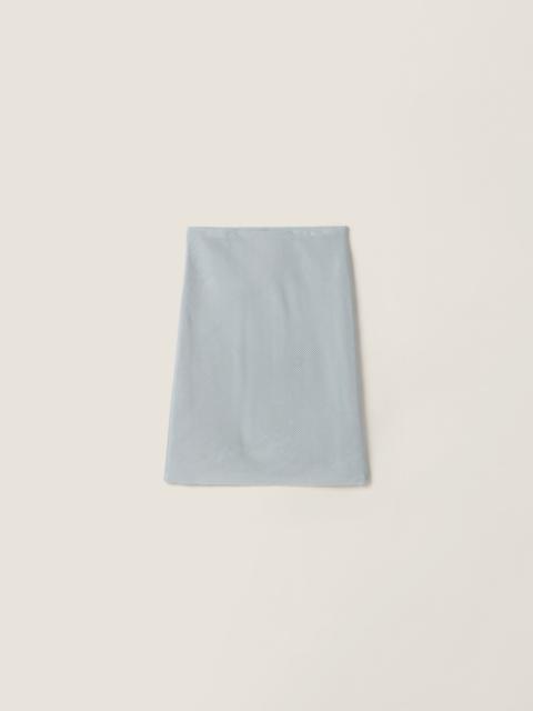 Silk mid-length skirts