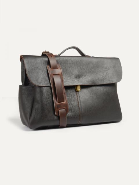 SATCHEL BAG CHARLES  -  DARK BROWN