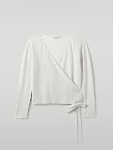Ballet Wrap Cashmere White Ballet Cardigan